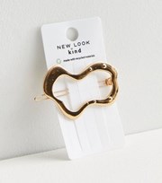 New Look Gold Abstract Metal Hair Clip